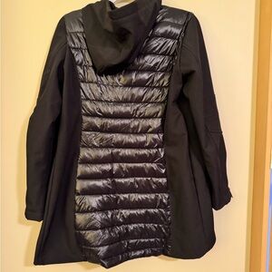BCBG black winter jacket.